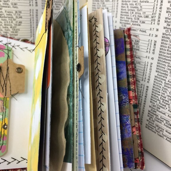 Collage Cover Custom Junk Journal  u Removable Ephemera Mini Junk Journal Handma - Picture 8 of 10